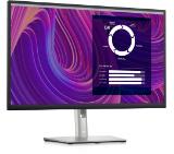 Dell P2723D, 27" Wide LED AG IPS Panel, 5ms, 1000:1, 350 cd/m2, 2560x1440, 99% Srgb, HDMI, DP, USB 3.2 Gen 1 hub, ComfortView, Height, Pivot, Swivel, tilt, Black