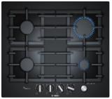 Bosch PPP6A6M90, SER6, Gas hob 60cm, Hard glass, 4 zones, Black