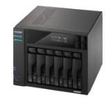 Asustor Lockerstor AS6706, 6 Bay NAS, Intel Jasper Lake Quad-Core 2.0GHz, 8GB RAM DDR4, 2.5GbEx2, M.2 SSD Slots x 4 (Diskless), USB 3.2 Gen 2x2, Toolless installation, with hot-swappable tray, hardware encryption, MyArchive, EZ connect, EZ Sync, Black