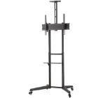 Neomounts by Newstar Mobile Floor Stand incl. AV- and cam shelf (height adjustable: 128,5-145 cm)