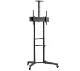 Neomounts Mobile Floor Stand incl. AV- and cam shelf (height adjustable: 128,5-145 cm)
