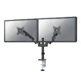 Neomounts Desk Pole Mount (clamp/grommet) for 2 Monitor Screens