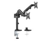 Neomounts Desk Pole Mount (clamp/grommet) for 2 Monitor Screens