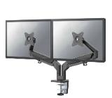 Neomounts Desk Mount ultra flat (clamp/grommet) for 2 Monitor Screens