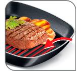 Tefal B5694053, Easy Plus Grill Frypan 26X26 cm