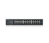 ZyXEL GS1915-24E, 24-port GbE Smart hybrid mode Switch, standalone or NebulaFlex Cloud, rackmount, fanless