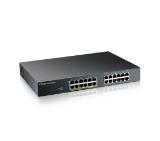 ZyXEL GS1915-24E, 24-port GbE Smart hybrid mode Switch, standalone or NebulaFlex Cloud, rackmount, fanless