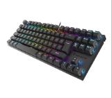 Genesis Mechanical Gaming Keyboard Thor 303 TKL RGB Backlight Red Switch US Layout Black