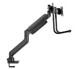 Neomounts Screen Desk Mount 2 screens (topfix clamp & grommet) for 2 Monitor Screens, Black
