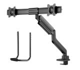 Neomounts Screen Desk Mount 2 screens (topfix clamp & grommet) for 2 Monitor Screens, Black