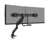 Neomounts Screen Desk Mount 2 screens (topfix clamp & grommet) for 2 Monitor Screens, Black