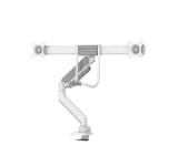 Neomounts Screen Desk Mount 2 screens (topfix clamp & grommet) for 2 Monitor Screens, White