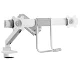 Neomounts Screen Desk Mount 2 screens (topfix clamp & grommet) for 2 Monitor Screens, White