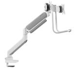 Neomounts Screen Desk Mount 2 screens (topfix clamp & grommet) for 2 Monitor Screens, White