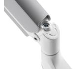 Neomounts Screen Desk Mount 2 screens (topfix clamp & grommet) for 2 Monitor Screens, White