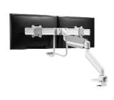 Neomounts Screen Desk Mount 2 screens (topfix clamp & grommet) for 2 Monitor Screens, White