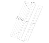 Neomounts VESA Conversion Brackets set - VESA 400 to 450/500/550/600
