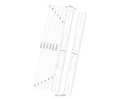Neomounts VESA Conversion Brackets set - VESA 400 to 600/650/700/750/800