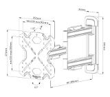 Neomounts Select Screen Wall Mount (full motion, 3 pivots, VESA 200x200)