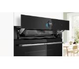 Bosch HSG7584B1, SER8 Steam oven, 60 x 60 cm, 71 l,  A+, Digital control ring, Perfect Steam, Steam Plus, Added Steam,Steam Boost, 4D Hotair, Black