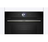 Bosch CSG7364B1, SER8, Compact steam oven, 60 x 45 cm, 47 l, Perfect Steam, Steam Plus function, Added Steam function, Home Connect, Black