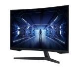 Samsung C27G55TQ, 27" Odyssey GAMING, Curved 1000R, VA QLED, 144 Hz, 1 ms MPRT, 2560x1440, 300 cd/m2, 2500:1 Contrast, FreeSync Premium, HDR10, Eye Saver Mode, Flicker Free, Game Mode, Display Port 1.2, HDMI 2.0, Headphone Jack,  178°/178°, Black