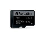 Verbatim PRO micro SDHC 32GB Class 10 UH (Incl. Adaptor)