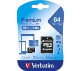 Verbatim Premium micro SDXC 64GB Class 10 (Incl. Adaptor)