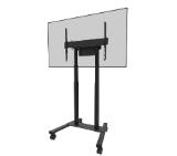 Neomounts Motorised Mobile Stand incl. storage box, 10 cm. Wheels Floor - VESA 100x100 up to 800x600