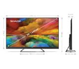 Sharp 55EQ6EA, 55" LED  Android TV, 4K Ultra HD Quantum Dot 3840x2160 Frameless, AQUOS, 1 000 000:1, DVB-T/T2/C/S/S2, Active Motion 1000, HARMAN/KARDON, HDR10, Dolby Atmos, Dolby Vision, DTS:X, Google Assistant, Chromecast Built-in, 2xHDMI 2.1, SD card r