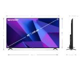 Sharp 65FN2EA, 65" LED  Android TV, 4K Ultra HD 3840 x 2160 Frameless, DVB-T/T2/C/S/S2, Active Motion 800, HARMAN/KARDON, HDR10, Dolby Digital, Dolby Vision, DTS:X, Google Assistant, Chromecast Built-in, 2xHDMI 2.1, SD card reader, 3.5mm Headphone jack /