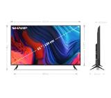 Sharp 55FL1EA, 55" LED  Android TV, 4K Ultra HD 3840x2160 Frameless, 1 000 000:1, DVB-T/T2/C/S/S2, Active Motion 600, 2x10W (6 ohm), HDR10, Dolby Digital, Dolby Vision, DTS:X, Google Assistant, Chromecast Built-in, 2xHDMI 2.1, SD card reader, 3.5mm Headp