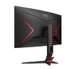 AOC CQ27G2S/BK, 27" Curved 1500R VA WLED, 2560x1440@165Hz, 4ms GtG, 1ms MPRT, 250cd m/2, 3000:1, DCR 80M:1, Adaptive Sync, FlickerFree, Low Blue Light, Tilt, Height Adjust, Swivel, 2xHDMI, DP