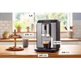 Bosch TIE20504, SER2, Automatic coffee-espresso machine, VeroCafe, 1300 W, 1.4 litre, 15 bar, OneTouch function, MilkMagic Pro, Diamond titanium metallic