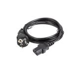 Lanberg CEE 7/7 -> IEC 320 C13 power cord 1.8m VDE Straight, black