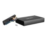 Natec External HDD/SSD Enclosure Rhino SATA 3.5" USB 3.0 Aluminium Black