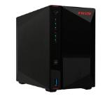 Asustor Nimbustor AS5402T, 2 Bay NAS, Quad-Core 2.0GHz CPU, Dual 2.5GbE Ports, 4GB SO-DIMM DDR4 (Max. 16GB), Four M.2 SSD Slots (Diskless), 3x USB 3.2 Gen 1 Type A, WOW (Wake on WAN), WOL, System Sleep Mode, AES-NI hardware encryption, Black