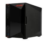 Asustor Nimbustor AS5402T, 2 Bay NAS, Quad-Core 2.0GHz CPU, Dual 2.5GbE Ports, 4GB SO-DIMM DDR4 (Max. 16GB), Four M.2 SSD Slots (Diskless), 3x USB 3.2 Gen 1 Type A, WOW (Wake on WAN), WOL, System Sleep Mode, AES-NI hardware encryption, Black