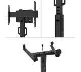 Neomounts Select Mobile Display Floor Stand (37-75") 10 cm. Wheels, Black