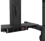 Neomounts Select Mobile Display Floor Stand (37-75") 10 cm. Wheels, Black