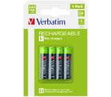 Verbatim RECHARGEABLE BATTERY AAA 4 PACK / HR03
