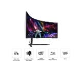 Samsung LS57CG952, 57" Odyssey Neo G95NC 57" Quantum Mini-LED Dual UHD, 7680x2160, 240Hz 1ms, HDMI, USB Hub, White/Black