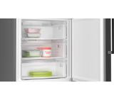 Bosch KGN49OXBT SER4; Free-standing fridge-freezer NoFrost, B, 203/70/66.7cm, 440l(311+129), 35dB, VitaFresh XXL <0°C>, Black stainless steel