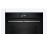 Bosch HRG7784B1, SER8, Built-in Steam oven 60 x 60 cm, 71 l, TFT touch display, Digital control ring, 4D hot air, Air fry, Added steam, Pyrolytic+Hydrolytic, Oven Assistant, Meatprobe, A+, HC, Black