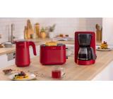 Bosch TAT2M124, MyMoment Compact toaster, 950 W, Auto power off, Defrost and reheat setting, Integrated warming grid, High lift, Red