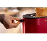 Bosch TAT2M124, MyMoment Compact toaster, 950 W, Auto power off, Defrost and reheat setting, Integrated warming grid, High lift, Red