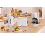 Bosch TAT3M121, MyMoment Compact toaster, 950 W, Auto power off, Defrost and reheat setting, Removable and foldable bun attachment, High lift, Matte White
