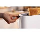 Bosch TAT3M121, MyMoment Compact toaster, 950 W, Auto power off, Defrost and reheat setting, Removable and foldable bun attachment, High lift, Matte White