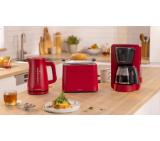 Bosch TAT3M124, MyMoment Compact toaster, 950 W, Auto power off, Defrost and reheat setting, Removable and foldable bun attachment, High lift, Deep Red