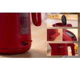 Bosch TWK2M164, MyMoment Plastic Kettle, 2400 W, 1.7 l, Cup indicator, Limescale filter, Triple safety function, Red